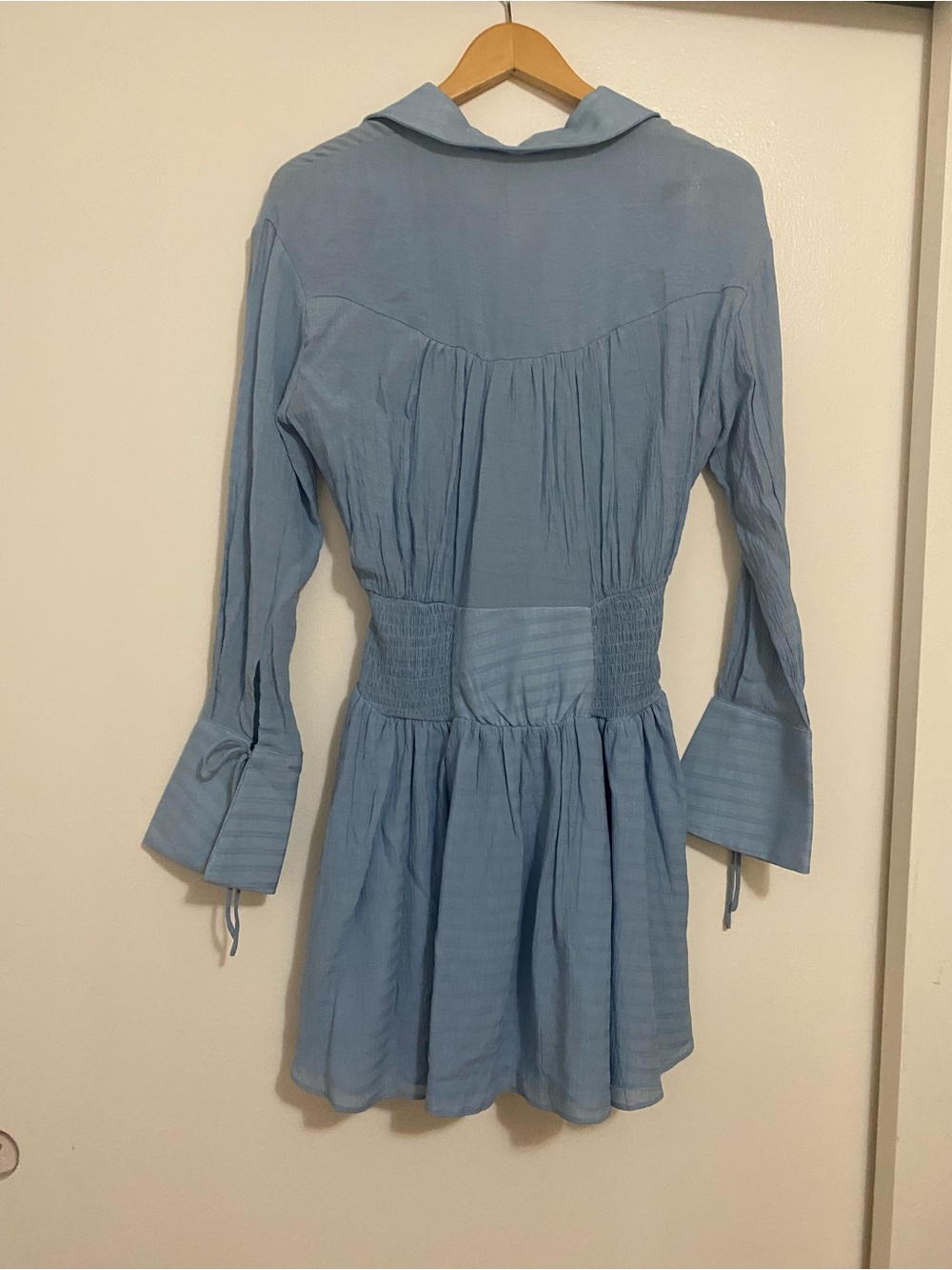 Showpo Valerie Mini Dress In Pale Blue - Picture 13 of 15